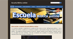 Desktop Screenshot of escuelabiblicaonline.com