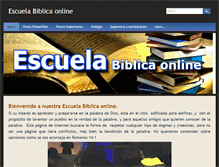 Tablet Screenshot of escuelabiblicaonline.com